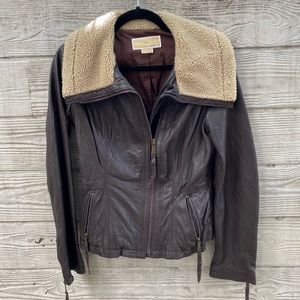 Michael Kors genuine leather jacket S